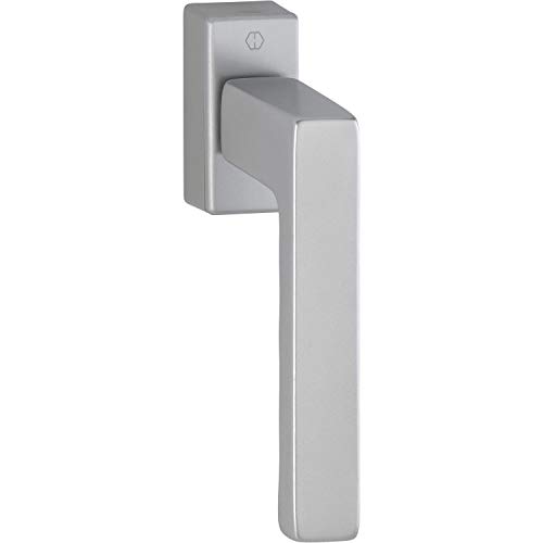 Hoppe 10717646 Maniglia Per Finestra Toulon – Secustik, Vk 7 X 32 – 42 Mm, Effetto Acciaio Inox, Edelstahl-Effekt
