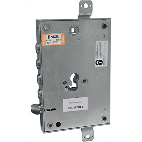 Serratura Per Porta Blindata, Profilo Cilindro Europeo 664/280Dfb - Adattabile Atra - Dierre