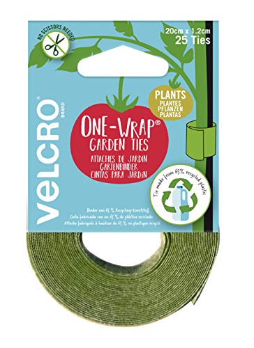 Velcro Brand Vel-30664-Weu Cravatta Per Piante, Verde, 20Cm X 1.2Cm