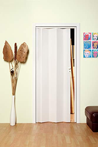 Porta A Soffietto 'Maya' Cm 83X214 Bianco Frassino