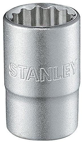 Stanley 1-17-065 Chiave A Bussola Poligonale, Attaco 1/2", Sistema Metrico, 22 Mm