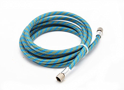 Abest Tubo Per Aerografo In Nylon Intrecciato Di Alta Qualità, 1.8 Misuratore (6 Piedi) Con Attacco Standard Da 1/8" E Raccordo Da 1/8"