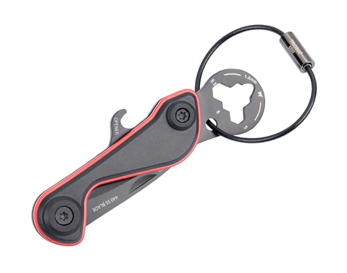Troika Portachiavi Mini Strumento 9 Funzioni – Parcel Cut & Cart – Risolvore Carrello Della Spesa, Coltello Pacchetto, Apribottiglie, Apribottiglie (V