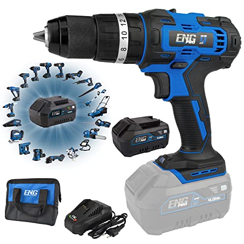 Eng Pro Avvitatore Ad Impulsi - Linea Professionale Monobatteria One4All - Da 1/4" A Batteria 180 Nm 1 Velocità 2800 Rpm + Borsa Porta Utensili 1 Batt