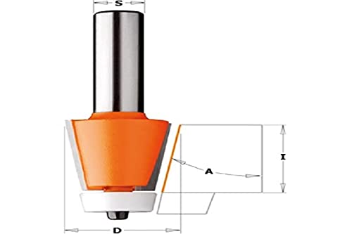 Cmt - 980.551.11 - Fresa X Smussare C/Cusc. Hw S=12 D=28.5X25.4 A=10° Dx