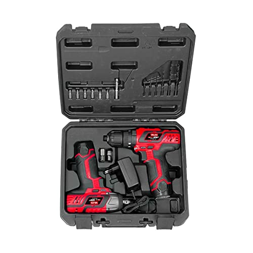 Kit Trapano Con Percussione E Avvitatore Impulsi A Batteria Valex 12V 1429417