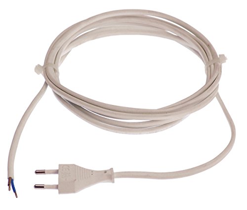 As - Schwabe 70641 Cavo Di Collegamento Euro, Bianco, 1,5 M H03Vvh2-F 2X0,75, 230 V