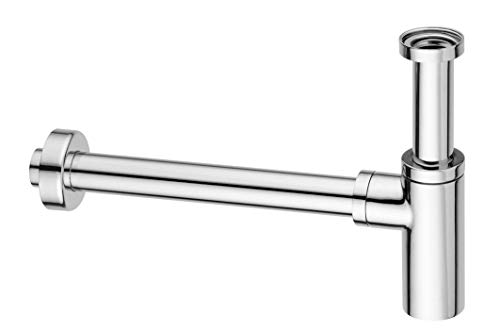 Paini - 78Cr849 Sifone Per Lavandino, Bagno, Cromato, Design Moderno, Interamente Prodotto E Lavorato In Italia