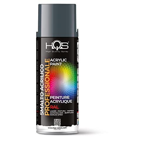 Hqs Bomboletta Di Vernice Spray Acrilica Colori Ral (Ral 7011 Grigio Ferro)