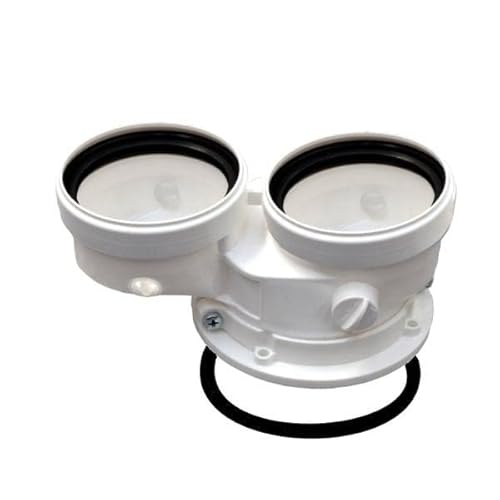 Kit Sdoppiato Scarico Fumi Tubi Separati 80/80 Sdoppiatore Per Caldaie Ferroli Bluehelix Rrt