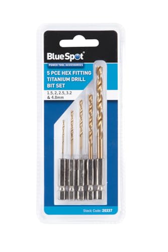 Blue Spot 20337 Hex Raccordo Titanium Drill Bit Set