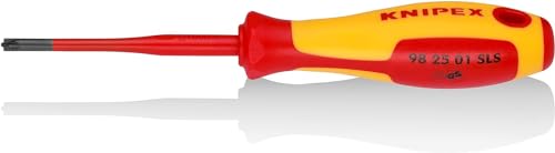 Knipex Giraviti (Slim) Plusminus Pozidriv Brunita, Impugnatura Isolante, In Materiale Bicomponente, Collaudato Vde 187 Mm 98 25 01 Sls