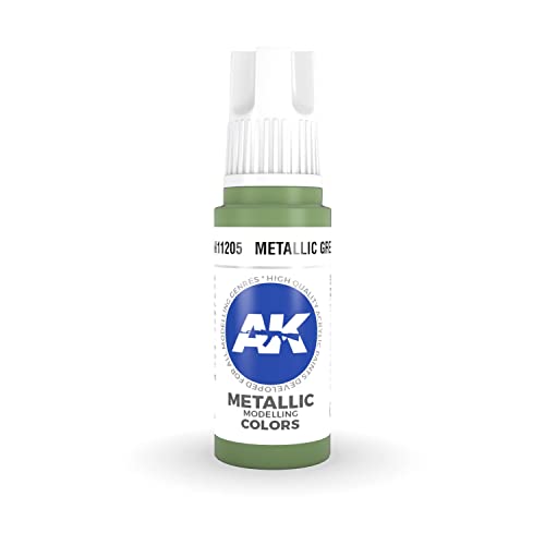 Ak Interactive 3Rd Gen Acrylic Metallic Green 17Ml