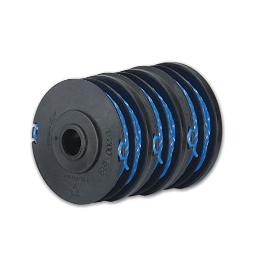 Ryobi Bobine A Filo Doppio Da 1.6 Mm Per Tagliabordi Elettrici Ryobi (Rlt4125, Rlt5127, Rlt6130), Confezione Da 3