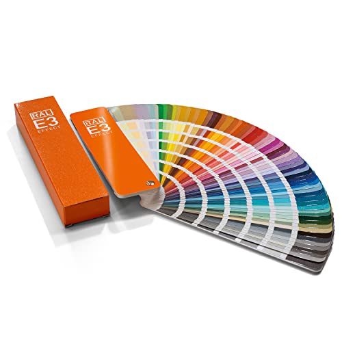 Ral E3 Cartella Colori, 70 Colori Metallici Lucidi, 420 Colori Solidi Semi-Opachi