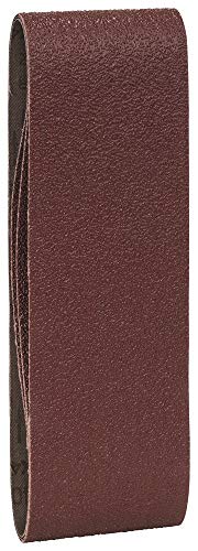 Bosch Home And Garden 3 Nastri Abrasivi Per Levigatrice Nastro Senza Fori, 75 X 508 Mm, G 40