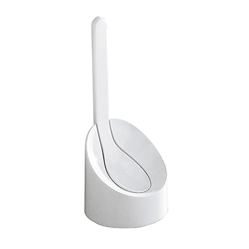 Gedy Cucciolo Scopino Wc Bianco, Misure E Peso: 33,5X15X15 Cm & 0,25 Kg, Realizzato In Resina Termoplastica, Ciuffo In Pvc, Scopino Per Wc Design Maki