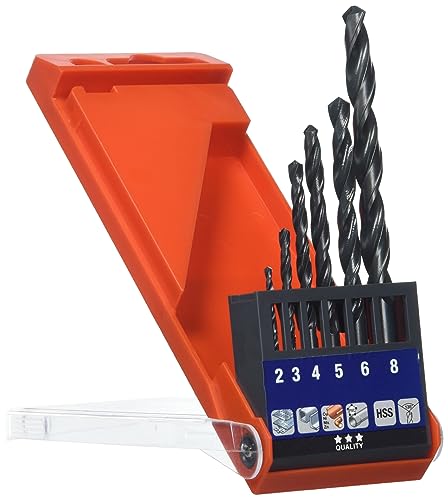Kwb Set Di Trapano In Metallo Hss - Set Di Trapano A Spirale Per Metallo, Cassetta Degli Attrezzi Da 6 Pezzi