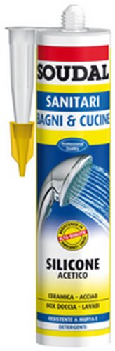 Soudal-Silicone Acetico Per Sanitari Soudal Trasparente