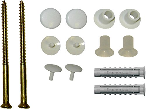 Fischer 42834 Kit Di Fissaggio Wc, Plastica/Metallo