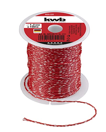 Kwb 9251-20 Cavo Da Muratore 100 Metri, 1,2 Mm, Rosso, M X