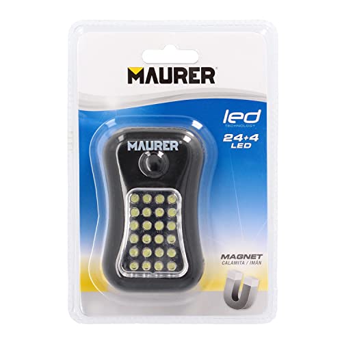 Maurer Torcia 24+1 Led Portatile Magnetica Maurer 3 Batterie Aaa (Non Incluse)