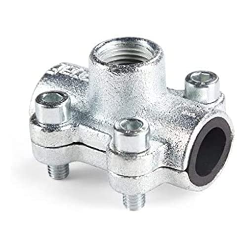 1 "Riparazione Del Tubo Morsetti Raccordi Per Tubi In Acciaio Di Perdite Di Difficoltà Con La Femmina 1/2" Falegname Bsp