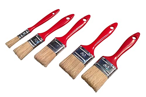 Savy 9050000 – Set Di 5 Pennelli Piatto Sotto Cover 12/30/40/50 Mm