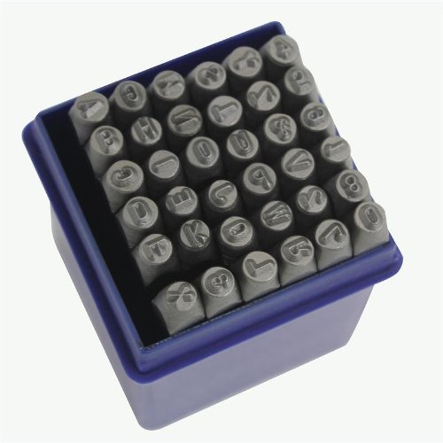 Set Punzoni Alfanumerici 36Pz Da 6Mm - Lettere + Numeri