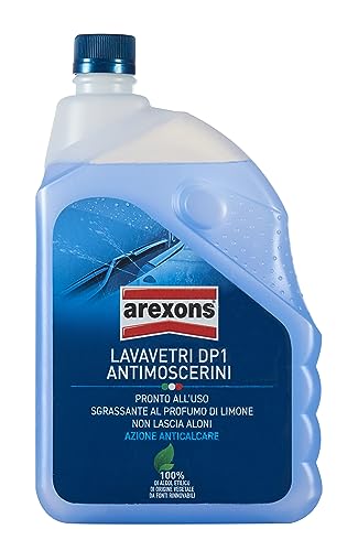 Arexons 8406 Lavavetri Dp1 Antimoscerini, Pronto All'Uso, Anticalcare, Profumo Di Limone, 2L