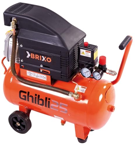 Compressore Brixo Da 25 Lt Automatico Per Lavori Di Fai Da Te Ghibli 25