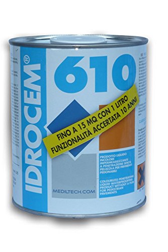 Idrocem 610 Latta Lt. 5 Impermeabilizzante Trasparente Per Terrazzi E Balconi
