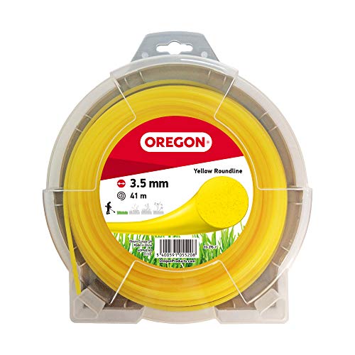 Oregon 69-376-Y Yellow Round Strimmer Line/Wire For Grass Trimmers And Brushcutters, 3.5 Mm X 41 M