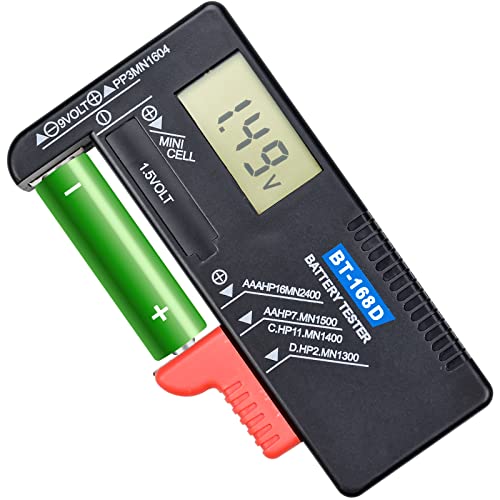 Tester Di Batterie Digital Lcd Meter,Tester Di Batteria,Tester Di Batterie Digitale,Bt-168D,Aa/Aaa/C/D/9 V/1,5 V,Tester Di Batterie A Pulsante Univers