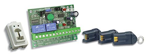 Kit Scheda Chiave Universale Con 3 Chiavi Elettroniche Hiltron Con Inseritore