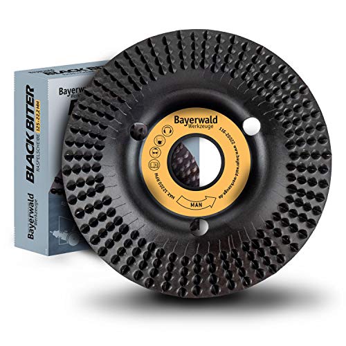 Bayerwald"Black Biter" - Disco Per Raschiare - Ø 125 Mm X 22,2 Mm | Levigatura Rapida E Grossolana Di Legno E Materiali A Base Di Legno | Per Smerigli