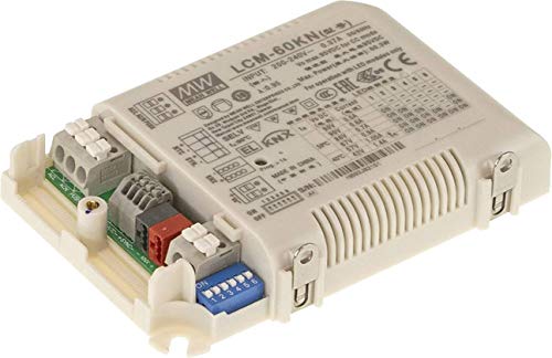 Mean Well Lcm-60Kn - Driver Led A Corrente Costante, 60,3 W, 500-1400 Ma 2-90 V/Dc Dimmerabile