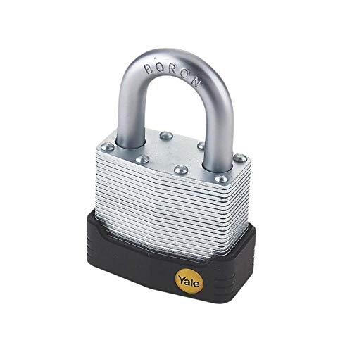 Yale Yaly12755 55 Mm Alta Sicurezza Lucchetto Laminato, Colore: Giallo