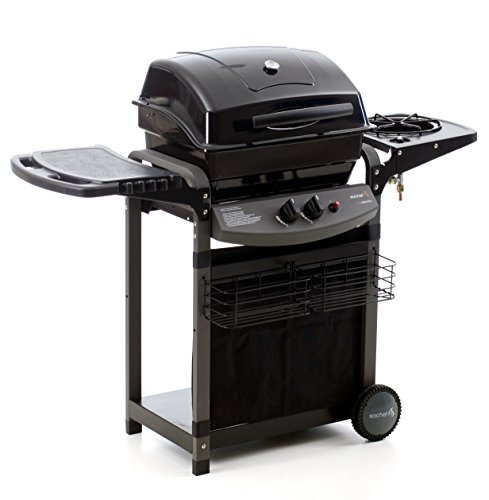 Sochef Piùsaporillo Barbecue, Sistema Di Cottura A Pietra Lavica, Nero, 52X122X103 Cm