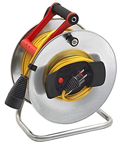 Brennenstuhl, 1207451 Jardi-500 Garden Reel 50M H05Vv-F 3G1.5 Argento, B00Xuf713Q
