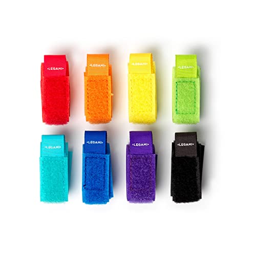 Legami - Set Di 8 Fascette Stringicavo, Colorate, Con Chiusura A Strappo, Riutilizzabili,18X2 Cm