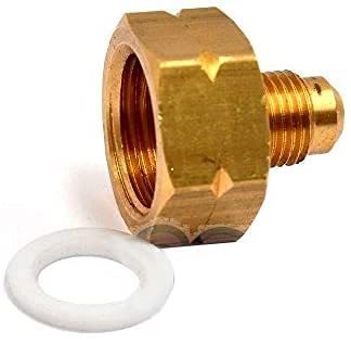 Riduzione Adattatore Per Bombola Gas Refrigerante R32 - Passo Sinistro Uscita 5/16" Sae