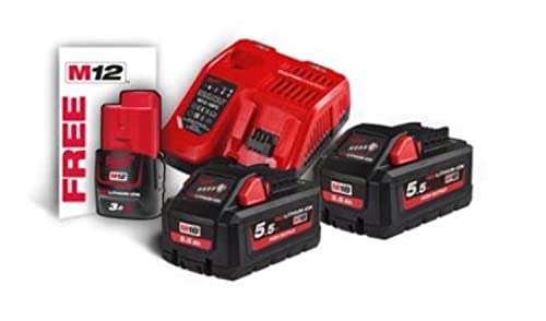 Milwaukee Kit Nrg M18 Redlithium-Ion High Output 5.5Ah - M18Hnrg-552