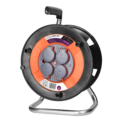 Miratic Avvolgicavo Elettrico Vuoto 4 Prese Schuko 16A 230V Ip44