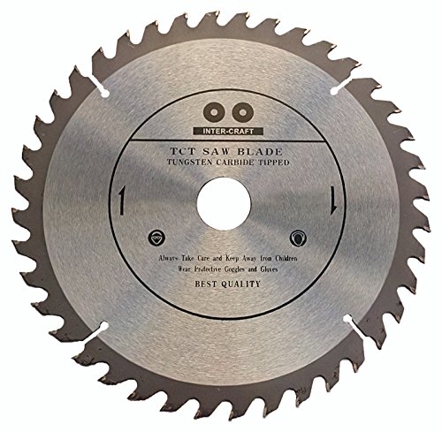 Inter-Craft 250 Mm Lama Per Sega Circolare Di Alta Qualità, Per Legno, 250 X 32-30 Mm, Con 40 Denti