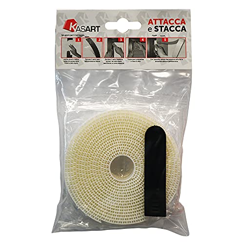 Nastro Attacca Stacca Per Zanzariere Mm 10 X 6.6 Mt - Col. Bianco