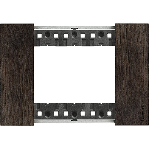 Bticino Ka4803Lg Living Now - Placca 3 Moduli, Noce, 127 X 50 X 10 Cm