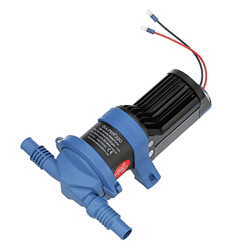 Whale Bp2054 Gulper 320 Pompa, Gestisce Rifiuti Grigii, Portata 5.0 Gpm, 24V Dc, ¾ O 1 Pollice Collegamenti, Blu