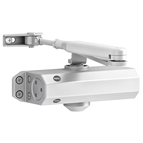 Yale 3500-0004-50 Chiudiporta Porta Porta Con Braccio, Bianco, Serie 3500, Corpo + Braccio, Scatola