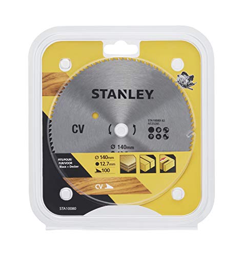 Stanley Sta10080-Xj Lamiera Cromata Ø 140X12,7 Mm. 100 Denti